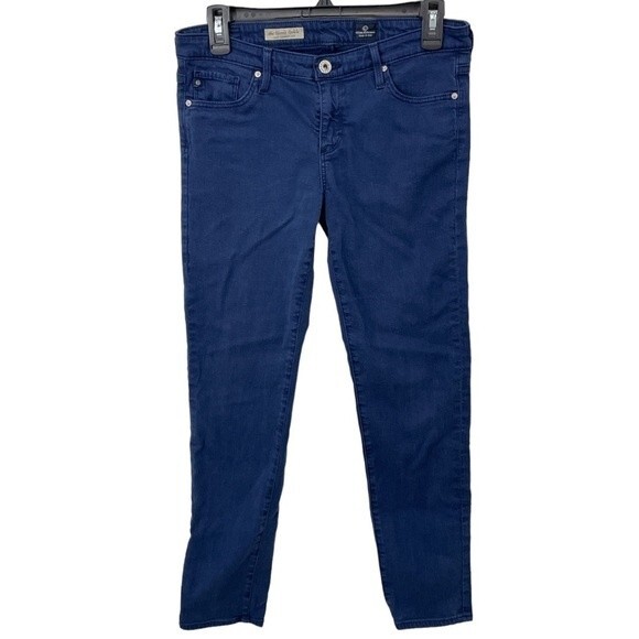 Ag‎ Adriano Goldschmied the Stevie Ankle Slim Straight Leg Jeans Blue Size 28 - Picture 1 of 7